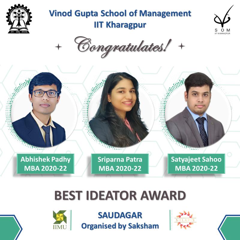 Best Ideator Award Winners